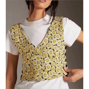Maeve Yellow Floral Vest